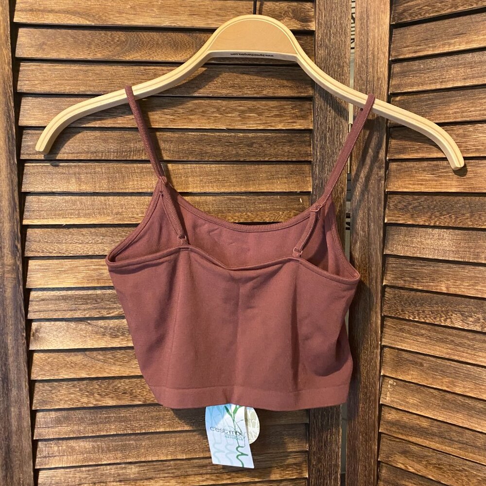 C'est Moi Crop Tankini Chestnut - Picture 2 of 4